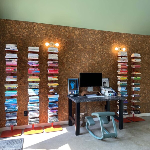Accent cork wall in Corkstone
